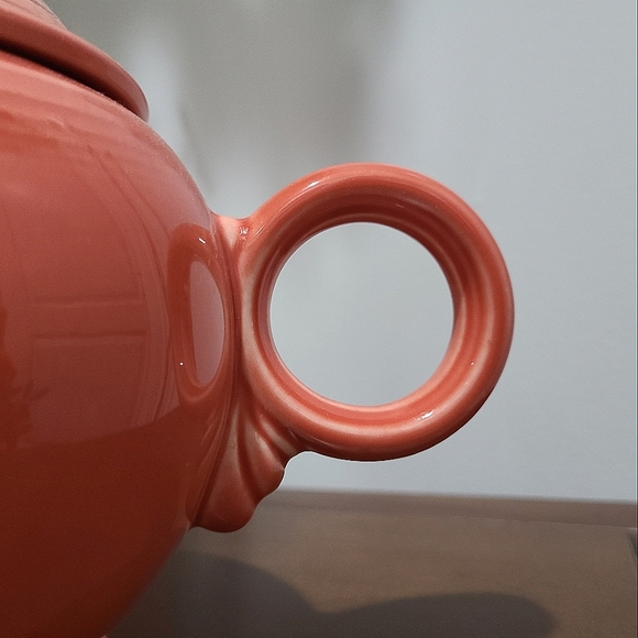 Fiesta Tablewear Co. Full Size 44oz Persimmon Covered Ceramic Teapot - Picture 6 of 16